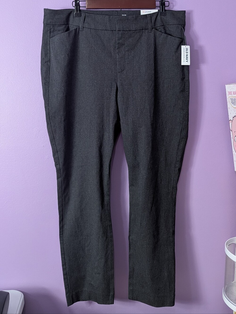 Old Navy 16 High Rise Pixie Skinny Ankle Pants Grey NWT